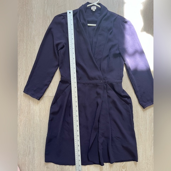 Aritzia Wilfred Plum Wine Franca Wrap Dress Purple - Picture 5 of 10